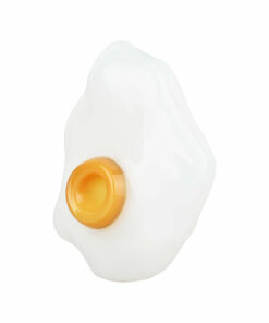 Shop Sunny Side Up Egg Glass Hand Pipe - 3.75" in australian