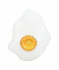 Shop Sunny Side Up Egg Glass Hand Pipe - 3.75" in australian