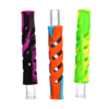 Shop Swirled Silicone Wrapped Glass Taster Chillum in australian