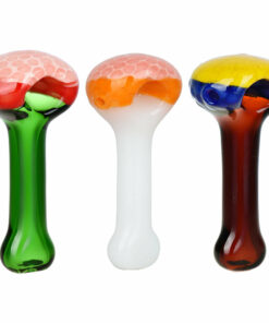 Shop Synthesis Honeycomb Spoon Pipe - 4" - Handcrafted Borosilicate Glass Pipe in australian