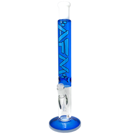 Shop 18" AFM Lightbeam Ink Blue Straight Tube Bong in australian