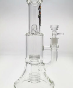 Shop Thick Ass Glass 10.5" Tie Dye Double Matrix Perc Bong 55x5MM in australian