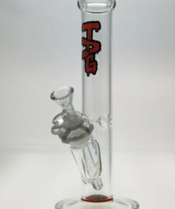 Shop Thick Ass Glass 12" Straight Tube Bong 44x4MM with 18/14MM Downstem in australian