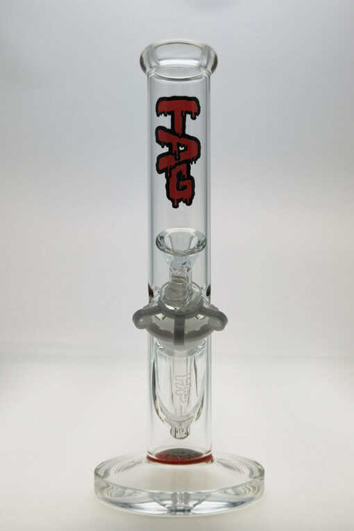 Shop Thick Ass Glass 12" Straight Tube Bong 44x4MM with 18/14MM Downstem in australian