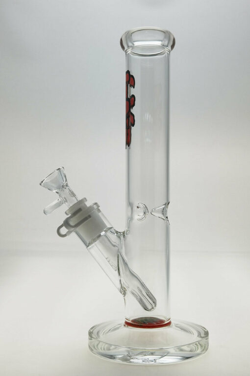 Shop Thick Ass Glass 12" Straight Tube Bong 44x4MM with 18/14MM Downstem in australian