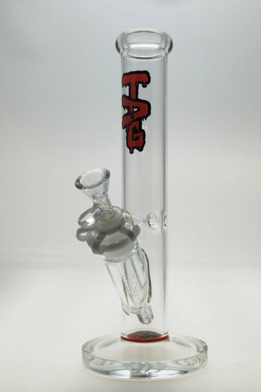 Shop Thick Ass Glass 12" Straight Tube Bong 44x4MM with 18/14MM Downstem in australian