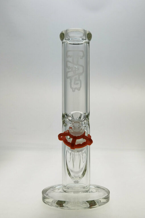 Shop Thick Ass Glass 12" Durable Straight Tube Bong 7MM Thick with Smooth 18/14MM Downstem in australian