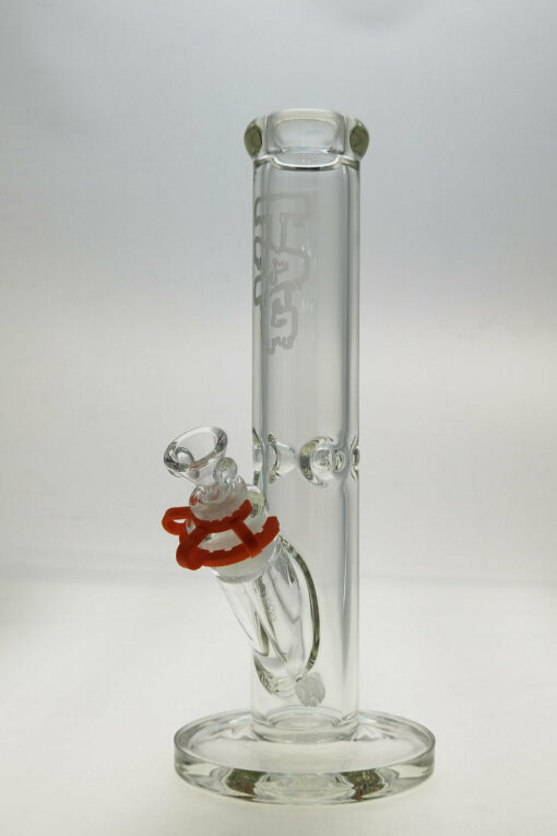 Shop Thick Ass Glass 12" Durable Straight Tube Bong 7MM Thick with Smooth 18/14MM Downstem in australian