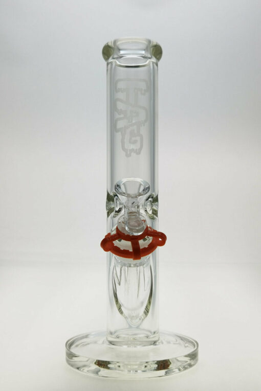 Shop Thick Ass Glass 12" Durable Straight Tube Bong 7MM Thick with Smooth 18/14MM Downstem in australian