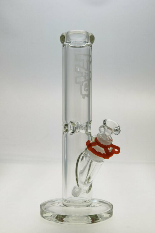 Shop Thick Ass Glass 12" Durable Straight Tube Bong 7MM Thick with Smooth 18/14MM Downstem in australian