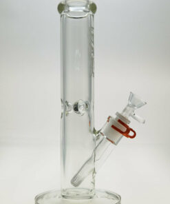 Shop Thick Ass Glass 12" Durable Straight Tube Bong 7MM Thick with Smooth 18/14MM Downstem in australian