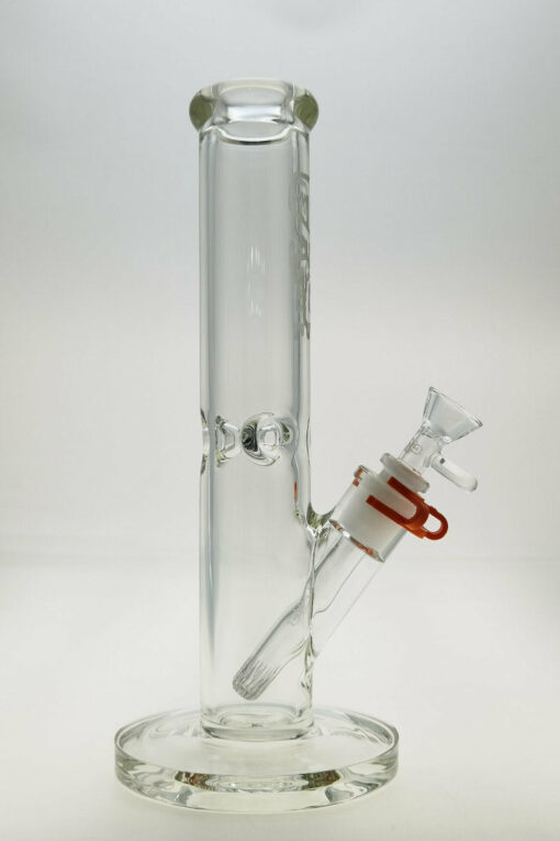 Shop Thick Ass Glass 12" Durable Straight Tube Bong 7MM Thick with Smooth 18/14MM Downstem in australian