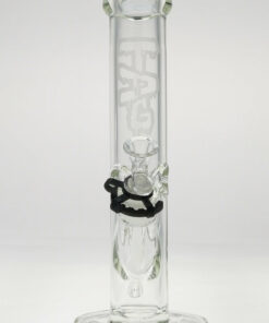 Shop Thick Ass Glass 12" Elegant Straight Tube Bong 9MM Thick with Sandblasted Logo in australian