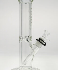 Shop Thick Ass Glass 12" Elegant Straight Tube Bong 9MM Thick with Sandblasted Logo in australian