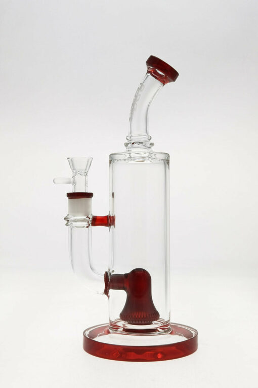 Shop Thick Ass Glass 12" UFO Perc Bong 65x5MM with Super Slit Bellow - 18MM Female in australian