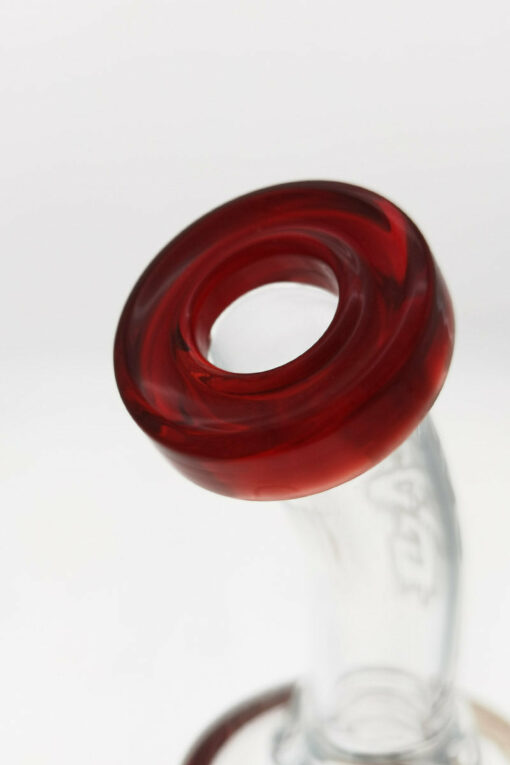 Shop Thick Ass Glass 12" UFO Perc Bong 65x5MM with Super Slit Bellow - 18MM Female in australian