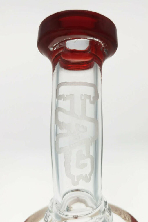 Shop Thick Ass Glass 12" UFO Perc Bong 65x5MM with Super Slit Bellow - 18MM Female in australian