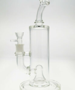 Shop Thick Ass Glass 12" UFO Perc Bong 65x5MM with Super Slit Bellow - 18MM Female in australian