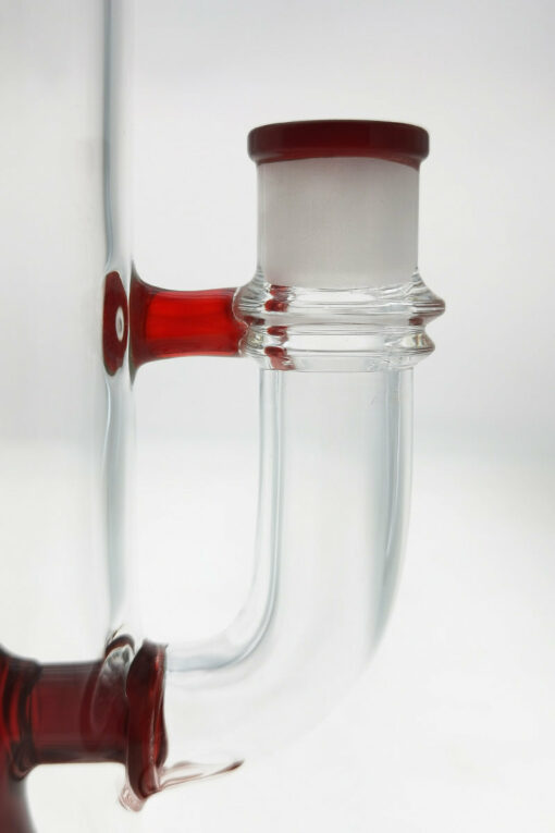 Shop Thick Ass Glass 12" UFO Perc Bong 65x5MM with Super Slit Bellow - 18MM Female in australian