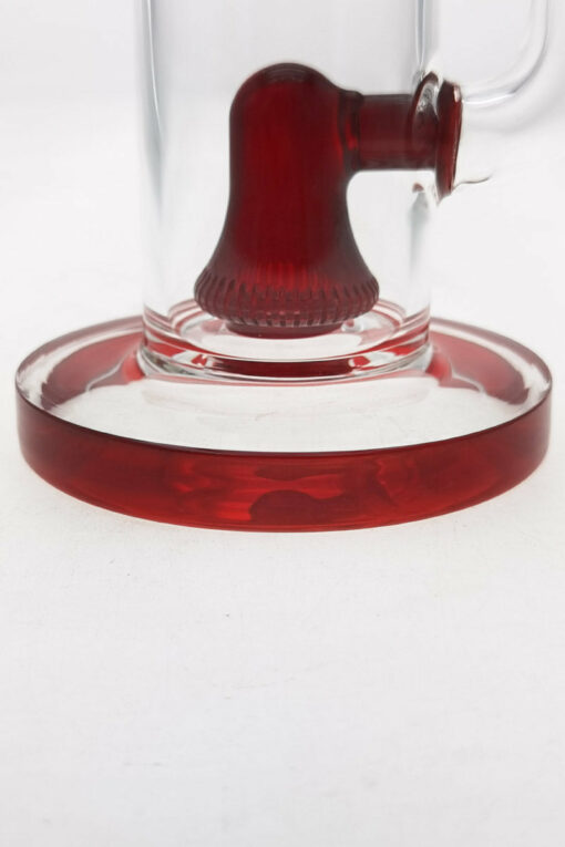 Shop Thick Ass Glass 12" UFO Perc Bong 65x5MM with Super Slit Bellow - 18MM Female in australian