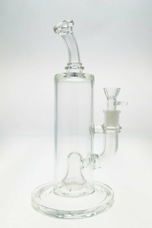 Shop Thick Ass Glass 12" UFO Perc Bong 65x5MM with Super Slit Bellow - 18MM Female in australian