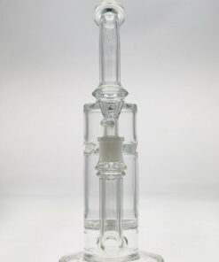 Shop Thick Ass Glass 13" Bent Neck Bong with Fritted Disc & Spinning Splash Guard - 18MM Female in australian