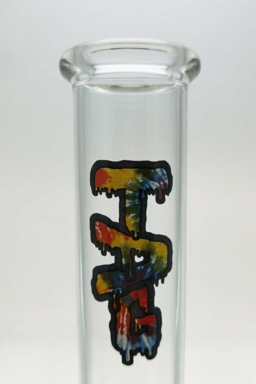 Shop Thick Ass Glass 14" Tie Dye Beaker Bong w/ Downstem - Durable 7MM in australian