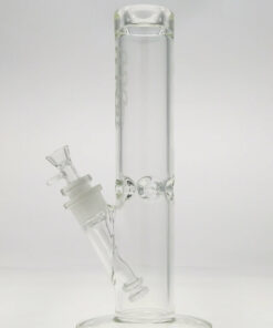 Shop Thick Ass Glass 14" Straight Tube Bong with Double UFO Downstem in australian