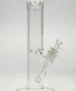 Shop Thick Ass Glass 14" Straight Tube Bong with Double UFO Downstem in australian