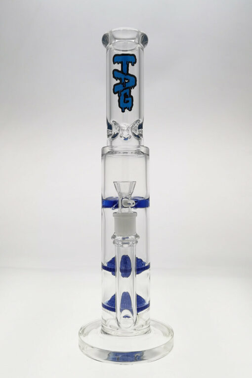 Shop Thick Ass Glass 16" Tie-Dye Bong w/ Double Disc Diffuser & Spinning Guard in australian