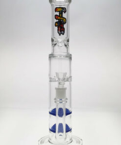 Shop Thick Ass Glass 16" Tie-Dye Bong w/ Double Disc Diffuser & Spinning Guard in australian