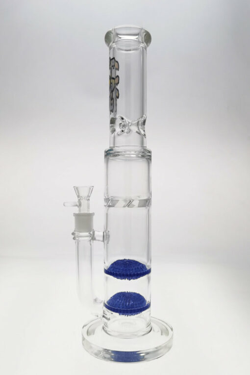 Shop Thick Ass Glass 16" Tie-Dye Bong w/ Double Disc Diffuser & Spinning Guard in australian