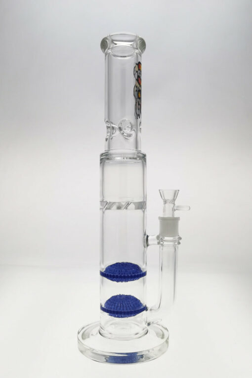 Shop Thick Ass Glass 16" Tie-Dye Bong w/ Double Disc Diffuser & Spinning Guard in australian