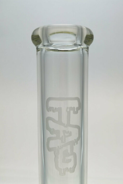 Shop Thick Ass Glass 16" Durable Straight Tube Bong - 50x7MM with 18/14MM Downstem in australian