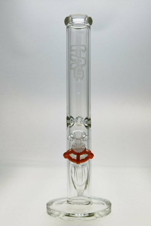 Shop Thick Ass Glass 16" Durable Straight Tube Bong - 50x7MM with 18/14MM Downstem in australian