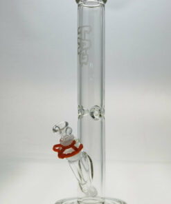 Shop Thick Ass Glass 16" Durable Straight Tube Bong - 50x7MM with 18/14MM Downstem in australian