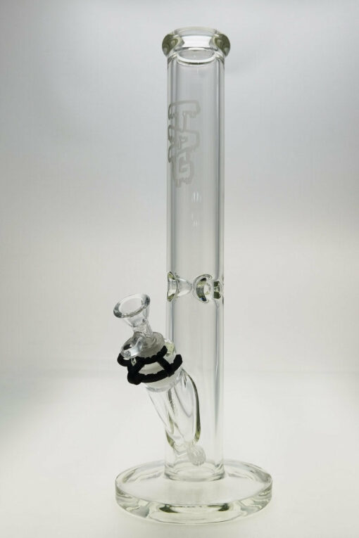 Shop Thick Ass Glass 16" Durable Straight Tube Bong - 50x7MM with 18/14MM Downstem in australian