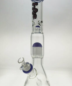 Shop Thick Ass Glass 17" Beaker Bong w/ 16-Arm Tree Percolator & Quartz Downstem in australian