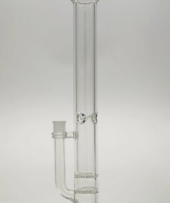 Shop Thick Ass Glass 18" Dual Honeycomb Ice Pinch Bong 50x7MM Quartz in australian