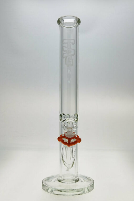 Shop Thick Ass Glass 18" Heavy Duty Straight Tube Bong 50x7MM with Precision 18/14MM Downstem in australian