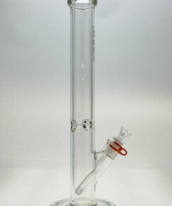 Shop Thick Ass Glass 18" Heavy Duty Straight Tube Bong 50x7MM with Precision 18/14MM Downstem in australian