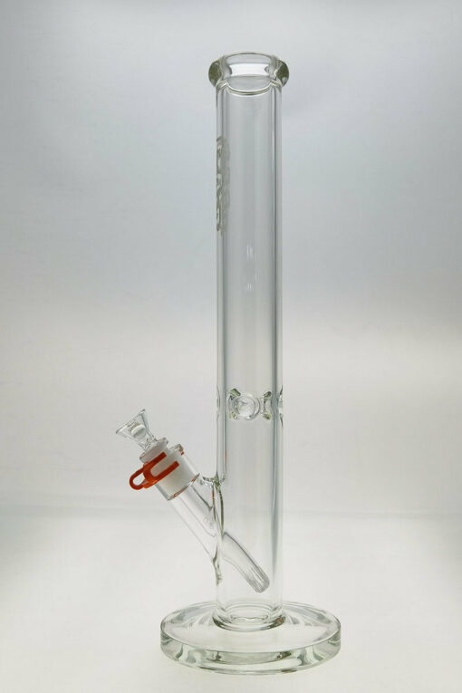 Shop Thick Ass Glass 18" Heavy Duty Straight Tube Bong 50x7MM with Precision 18/14MM Downstem in australian