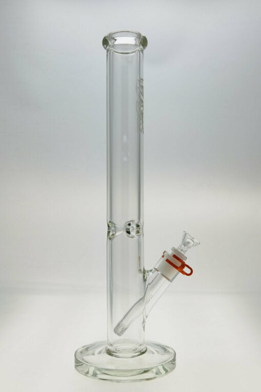 Shop Thick Ass Glass 18" Heavy Duty Straight Tube Bong 50x7MM with Precision 18/14MM Downstem in australian