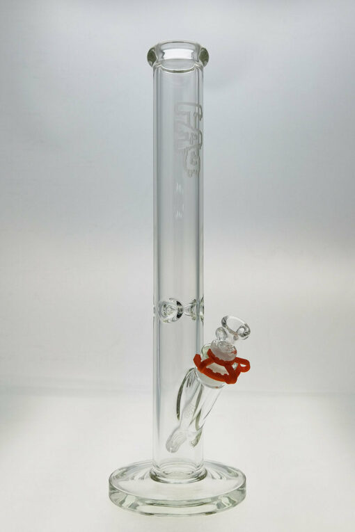 Shop Thick Ass Glass 18" Heavy Duty Straight Tube Bong 50x7MM with Precision 18/14MM Downstem in australian