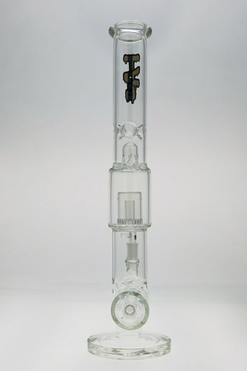 Shop Thick Ass Glass 19" Tie-Dye Inline & Showerhead Percolator Bong, 7mm in australian