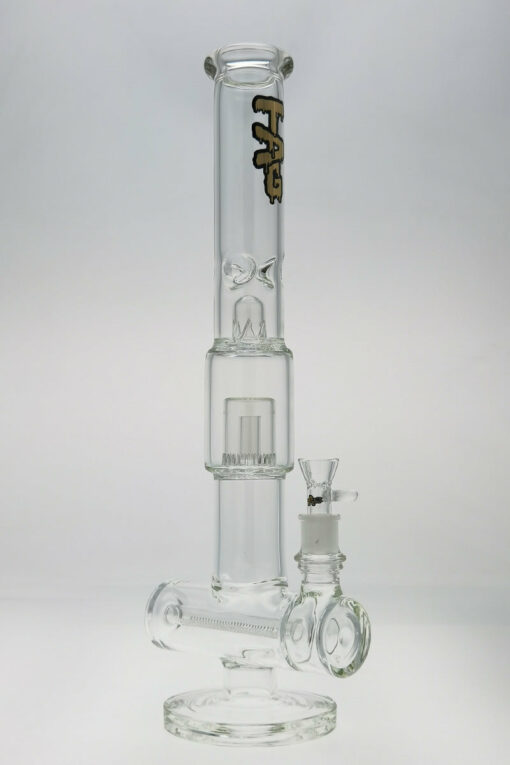 Shop Thick Ass Glass 19" Tie-Dye Inline & Showerhead Percolator Bong, 7mm in australian