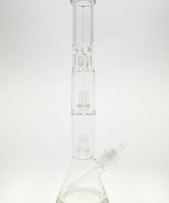 Shop Thick Ass Glass 20" UFO Double Slit Beaker - 7mm Thick with Showerhead Percolator in australian