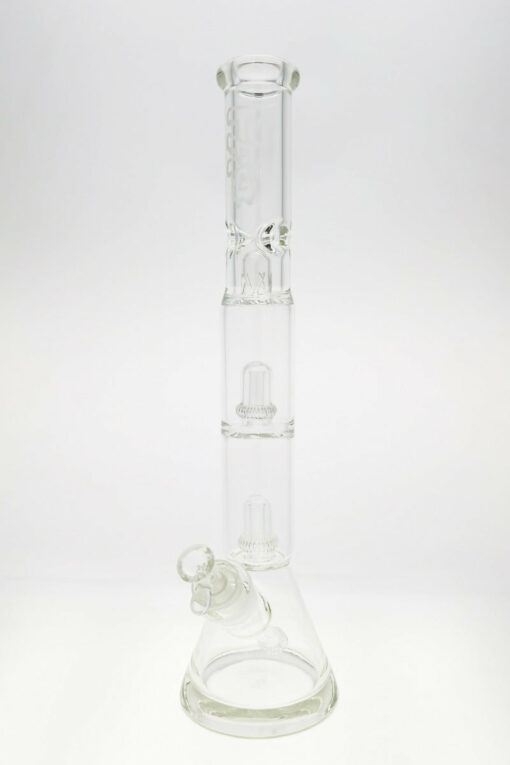 Shop Thick Ass Glass 20" UFO Double Slit Beaker - 7mm Thick with Showerhead Percolator in australian