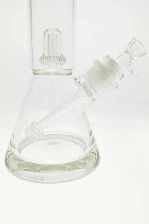 Shop Thick Ass Glass 20" UFO Double Slit Beaker - 7mm Thick with Showerhead Percolator in australian