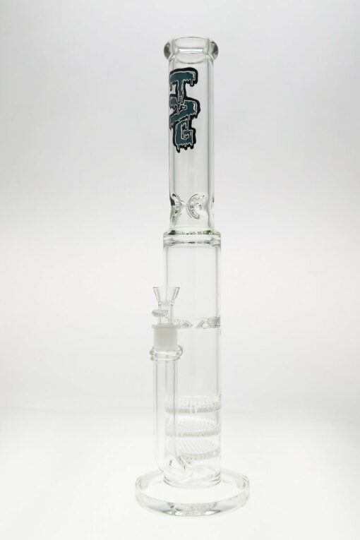 Shop Thick Ass Glass 20" Triple Honeycomb Quartz Bong w/ Spinning Guard in australian